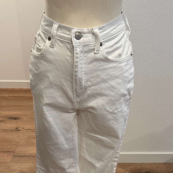 High waisted white denim Flare Jeans - Picture 4 of 11